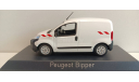 PEUGEOT Bipper 2009 White with Red Striping 1-43 norev 479868, масштабная модель, 1:43, 1/43