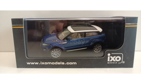 RANGE ROVER EVOQUE (3 двери) 2011 Baltic Blue and White 1-43 ixo MOC142, масштабная модель, scale43