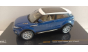 RANGE ROVER EVOQUE (3 двери) 2011 Baltic Blue and White 1-43 ixo MOC142, масштабная модель, scale43