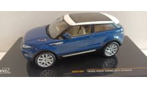 RANGE ROVER EVOQUE (3 двери) 2011 Baltic Blue and White 1-43 ixo MOC142, масштабная модель, scale43