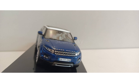 RANGE ROVER EVOQUE (3 двери) 2011 Baltic Blue and White 1-43 ixo MOC142, масштабная модель, scale43