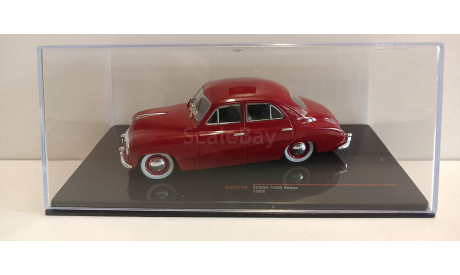 SKODA 1200 1952 Dark Red 1-43 ixo CLC371, масштабная модель, scale43, Škoda