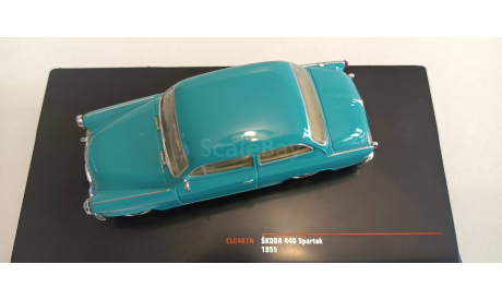 SKODA 440 Spartak 1955 Turquoise 1-43 ixo CLC407, масштабная модель, scale43, Škoda
