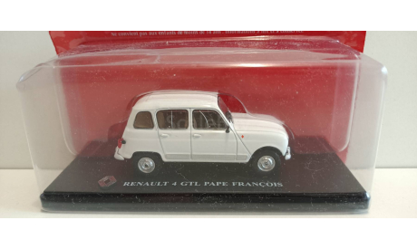 RENAULT 4 GTL Pape Francois (папа Франциск) 2001 White 1-43  ALTAYA  R4P027, масштабная модель, 1:43, 1/43
