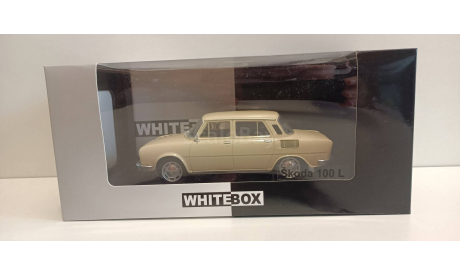SKODA 100 L 1969 Light Beige 1-24  WHITEBOX WB124077, масштабная модель, scale24, Škoda