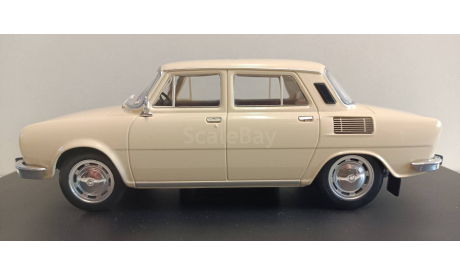 SKODA 100 L 1969 Light Beige 1-24  WHITEBOX WB124077, масштабная модель, scale24, Škoda