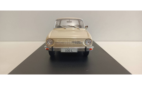 SKODA 100 L 1969 Light Beige 1-24  WHITEBOX WB124077, масштабная модель, scale24, Škoda