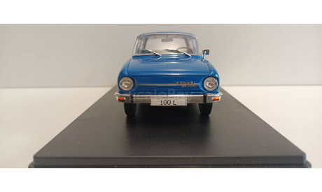SKODA 100L 1974 Blue  1-24  WHITEBOX  WB124107, масштабная модель, Škoda, 1:24, 1/24
