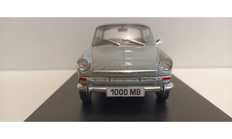 SKODA 1000 MB 1965 Light Grey  1-24  WHITEBOX  WB124097, масштабная модель, Škoda, 1:24, 1/24