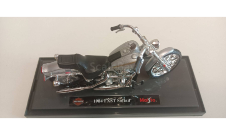 мотоцикл HARLEY-DAVIDSON 1984 FXST Softail 1-18 maisto 39360, масштабная модель мотоцикла, 1:18, 1/18