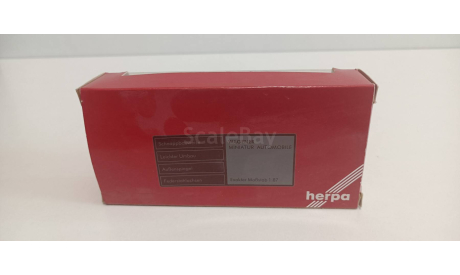 коробка для модели 1-87 herpa 140607, боксы, коробки, стеллажи для моделей