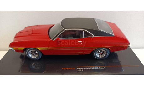 FORD Gran Torino Sport 1972 Red 1-43 IXO CLC565, масштабная модель, 1:43, 1/43