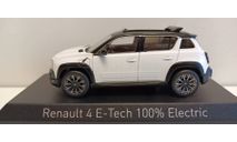 RENAULT 4 E-Tech Electric 2025 Glacier White 1-43 NOREV 510062, масштабная модель, 1:43, 1/43