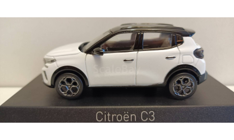 CITROEN C3 2024 Polar White/Black 1-43 NOREV 155311, масштабная модель, Citroën, 1:43, 1/43