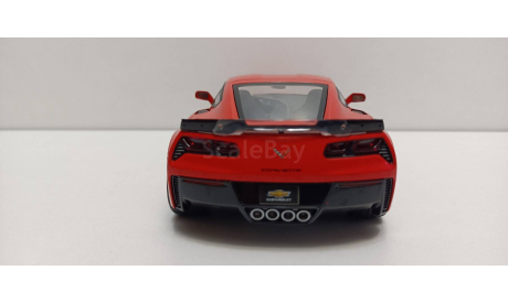 CHEVROLET Corvette Z06 Coupe 2019 Torch Red 1-24 GREENLIGHT 18251, масштабная модель, 1:24, 1/24