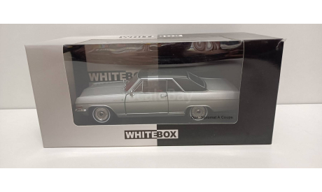OPEL Diplomat A V8 Coupe 1965 Silver/Black 1-24 WHITEBOX WB124082, масштабная модель, 1:24, 1/24