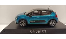 CITROEN C3 (рестайлинг) 2020 Blue Metallic/Black 1-43 NOREV 155264, масштабная модель, Citroën, 1:43, 1/43