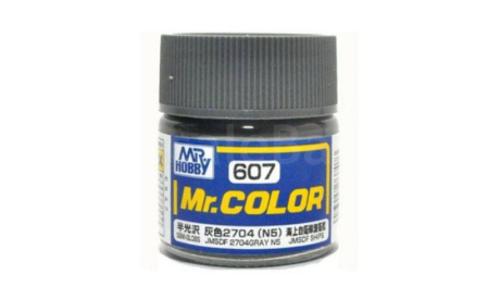 С607 краска эмалевая матовая серый IJN JMSDF 2704 Gray N5 10мл., фототравление, декали, краски, материалы, MR.HOBBY