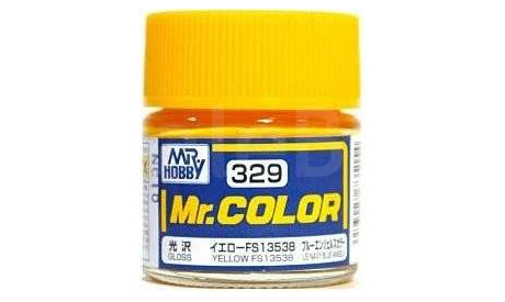 C329  эмаль желтый глянцевый, фототравление, декали, краски, материалы, краска, MR.HOBBY