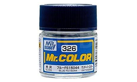 С326 краска эмалевая синий глянцевый 10мл, фототравление, декали, краски, материалы, MR.HOBBY