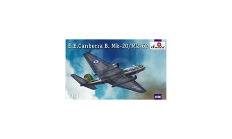 E.E.CANBERRA B.MK-20/MK-62, сборные модели авиации, самолет, AMODEL, 1:144, 1/144