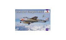 D.H.100 VAMPIRE MK6, сборные модели авиации, самолет, AMODEL, 1:72, 1/72