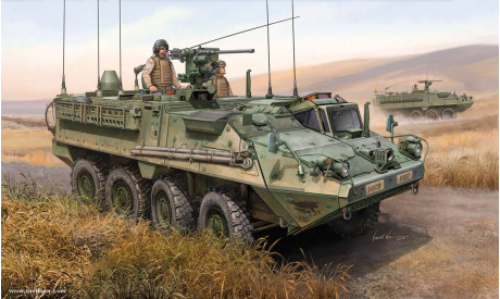 M1130 STRYKER COMMAND VEHICLE, сборные модели бронетехники, танков, бтт, BTR, Trumpeter, 1:35, 1/35
