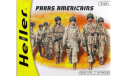 PARAS AMERICAINS, миниатюры, фигуры, HELLER, 1:72, 1/72