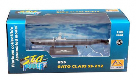 USS GATO CLASS SS-212 1944 1-700 easy model 37309, масштабная модель, ПОДЛОДКА