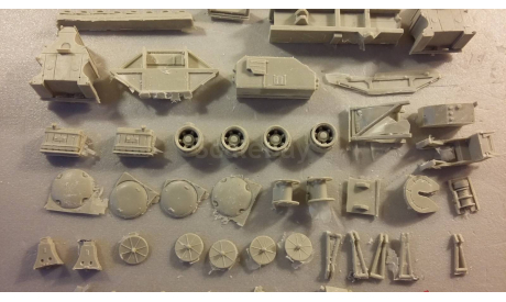 кит прицеп ЗРК  С-400 к КрАЗ-260, сборная модель автомобиля, scale43