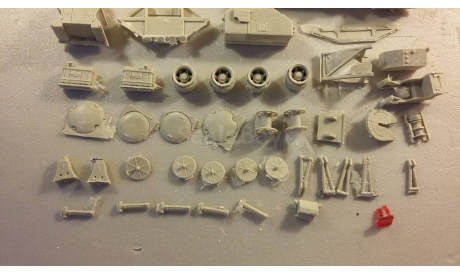 кит прицеп ЗРК  С-400 к КрАЗ-260, сборная модель автомобиля, scale43