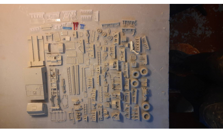 кит полный пожарный Камаз 43 501 АЦ-3,0 Унимод, сборная модель автомобиля, scale43
