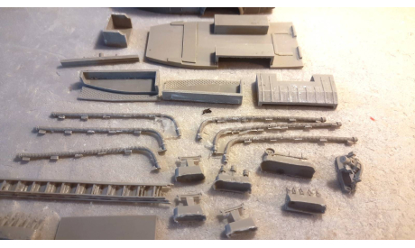 кит надстройка пожарная маз-200 короткая база, сборная модель автомобиля, scale43