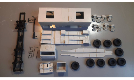 кит полный КАМАЗ АПСБ 6,0-40-10, сборная модель автомобиля, scale43