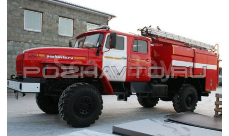 транскит надстройка пожарная на Урал 43206, сборная модель автомобиля, scale43