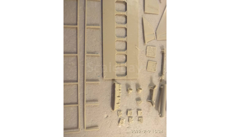 кит прицеп 5т58 с пкр базальт, сборная модель автомобиля, scale43