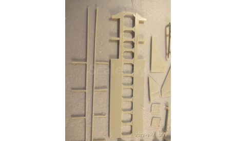 кит прицеп 5т58 с пкр базальт, сборная модель автомобиля, scale43