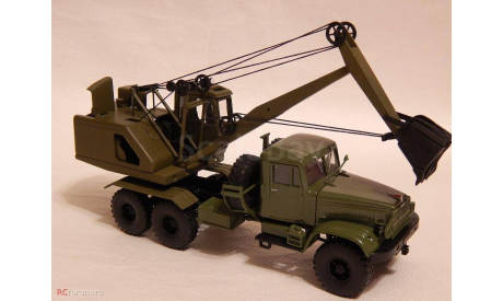 кит надстройка экскаватора Э-305 на КрАЗ, сборная модель автомобиля, scale43