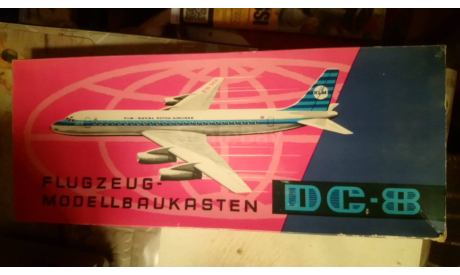 Сборная модель самолёта DC 8 PLASTICART 1/100, сборные модели авиации, scale100