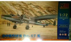 Сборная модель самолета  Dornier DO-17K 1/72 RS Models