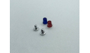 Комплект из 2 проблесковых маяков FER DDR синий и красный 1/24, фототравление, декали, краски, материалы, Max-Models, scale24