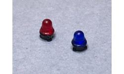 Комплект мигалок ГОН ФСО на трех магнитах 90-е годы синяя и красная
