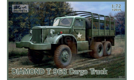 Diamond T 968 cargo truck, сборная модель автомобиля, IBG, scale72