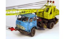 Кран СМК 10 на шасси Маз 500, сборная модель автомобиля, 1:43, 1/43