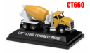 Norscot CAT CT660 Concrete Mixer Truck, масштабная модель трактора, Caterpillar, Norscot Scale Models, 1:144, 1/144