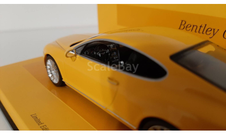 Bentley Continental GT - 2008 - Yellow, масштабная модель, Minichamps, scale43