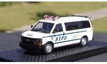 Chevrolet Savana NYPD Police, масштабная модель, Sunyork Model, scale43