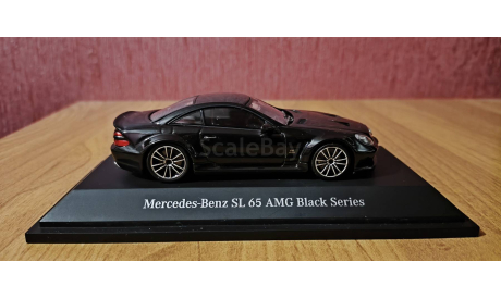 1/43 Mercedes-Benz SL 65 AMG Black Edition, масштабная модель, Minichamps, 1:43