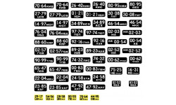 Номерные знаки стандарта 1965 гг. (ГОСТ 3207-65), черные. Фототравление + декаль!