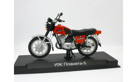 Конверсия «Наши мотоциклы» №24, «ИЖ-Планета 5» 1:24. Шлем под покраску в подарок!, журнальная серия масштабных моделей, Конверсии мастеров-одиночек, 1/24